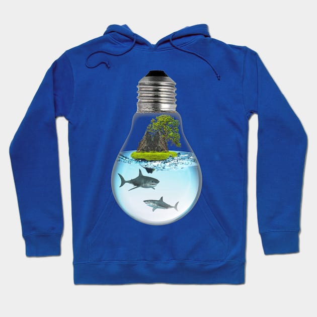 Shark LightBulb Hoodie by Ratherkool